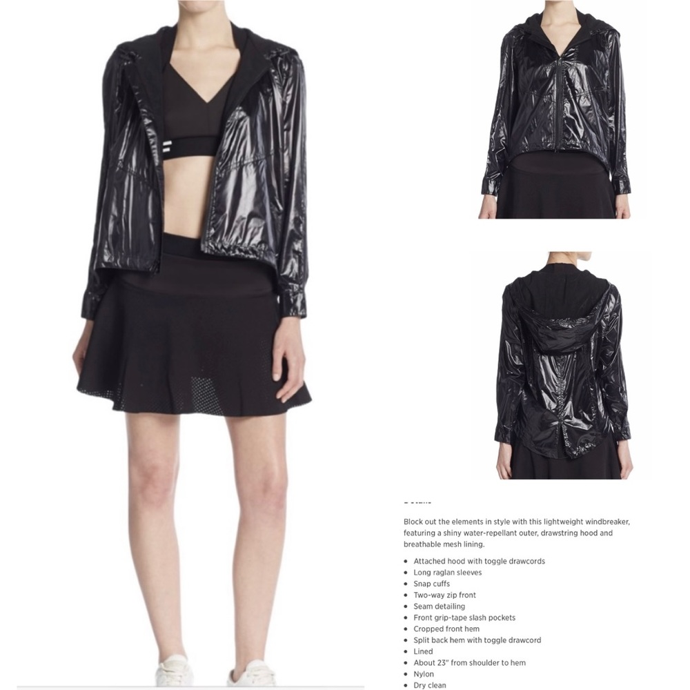 REBECCA MINKOFF DOUBLE ZIPPER RAIN JACKET